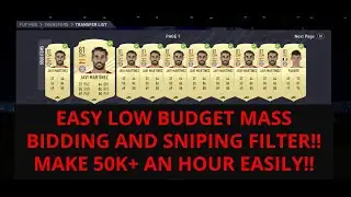 FIFA 21 TRADING TIPS - EASY LOW BUDGET MASS BIDDING AND SNIPING FILTER - MAKE 50K+ AN HOUR - FIFA 21