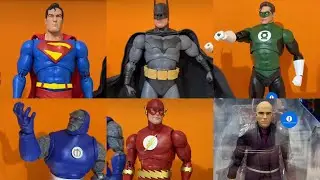 New McFarlane Superman Movie Lex Justice League Beast Kingdom figures on display by Inpursuitoftoys