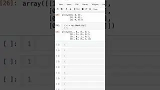 How to create identity matrix in numpy array 