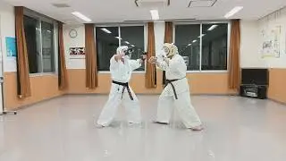 K七段とマタギの組手をしたわし…。