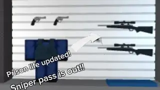 Prison life finaly added the sniper pack!!