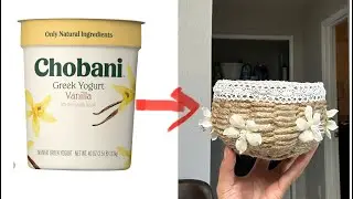 Look what i did to the empty yogurt container #diy #craft #diycrafts