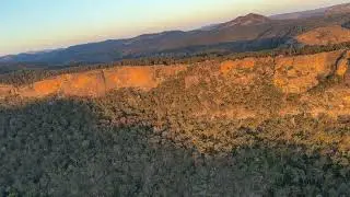Sunset cliff at Glen Alice
