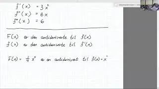Integrasjon 1   Antiderivasjon og ubestemte integral
