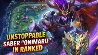 Unstoppable Saber Onimaru in Ranked Match | #mobilelegends #mlbb 