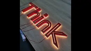 This is what you were looking for 3D LED Metal Backlit Letter Signs ？