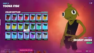 recruit green all bottle color location  for toona skin in fortnite #shorts #fortnite