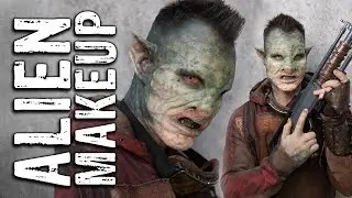 Alien Makeup Transformation by Jacquelyn Coon at Monsterpalooza