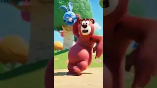THIS GOT OUT OF HAND... 🐰🐻💥  #memes #funny #viral #animation #cartoon