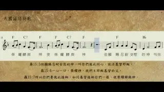 45015羅馬書十五5~7彼此同心效法基督F_聖經經文詩歌_天國話語詩歌