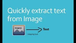 Quickest way to copy text from image #Window #offline. Image to text