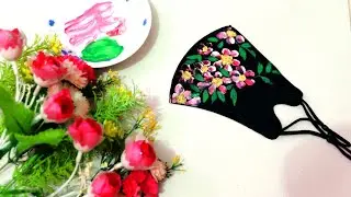 Hand paint Face Mask | Hand paint mask desing | How to paint on mask | Hand painted mask