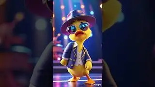 Little Duck Is Dancing Happily.|#shorts  #duck  #cartoon