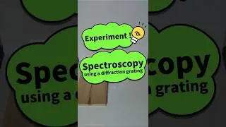 【Physics Experiment】Spectroscopy using a diffraction grating
