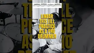 TRY this Drum Fill and be a Pro!! 6-stroke linear fill