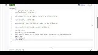 math module and others