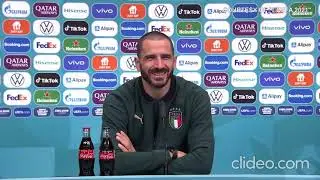 Bonucci press conference Italy -Spain ENG