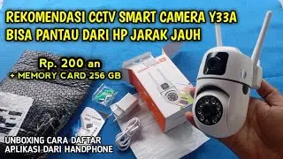 CCTV SMART CAMERA Y33A UNBOXING REVIEW CARA DAFTAR CCTV MENGGUNAKAN V380 DARI HANDPHONE JARAK JAUHHH
