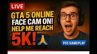 🔴 LIVE GTA Online on PS5 🚓 FACE CAM FUN! POLICE CHASE MADNESS | Road to 5K!