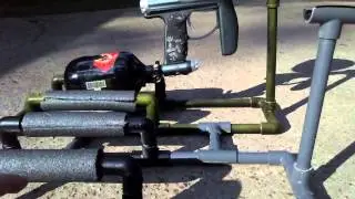 how to:paintball gun stand