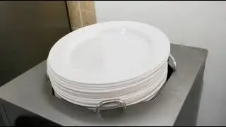 Electric plate warmer cart