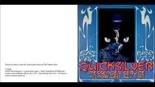 Quicksilver Messenger Service   live 1971 Filmore West