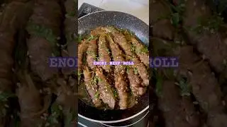 ENOKI BEEF ROLL #cooking #cookingshorts #masaklagi #recipe #belajarmasakyuk #food #kegiatanmemasak