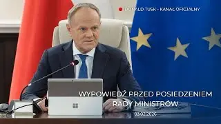 Donald Tusk: Wypowiedź przed posiedzeniem Rady Ministrów, 03.02.2026