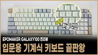 입문용 기계식 키보드 끝판왕 | EPOMAKER GALAXY 100 | 실사용 솔직 리뷰 |