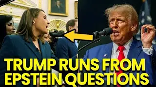 Trump FLEES INTERVIEW as Reporter ASKS Epstein Questions
