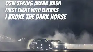 OSW spring break bash 2025. I broke the dark horse mustang for the first time.