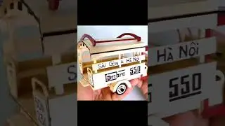 Xe 3 B&aacute;nh Mini Bằng Que Kem #diycrafts #handmade #diyideas #diycrafting #amazing