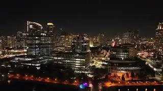 Blue Hour to Blue Moon - San Diego Skyline Drone Video
