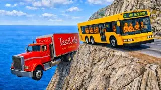 Epic Cliff Crash & Crazy Destruction BeamNG drive– Episode 32”