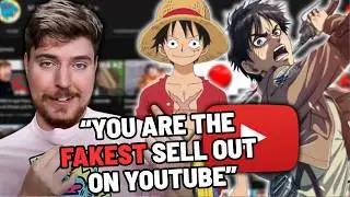 VTubers CALL OUT MRBEAST FOR BEING A FAKE ANIME FAN | 