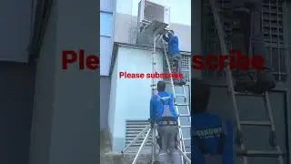 AC outdoor lift #installation #ac