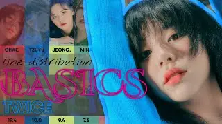 TWICE &bull; Basics [Line Distribution + Color Coded Lyrics (KOR/ROM/ENG)]