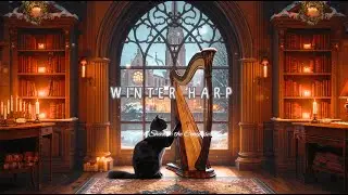 Winter Harp ❄️ Cozy Harp Music for Reading, Writing & Deep Focus | Calm Ambient Background