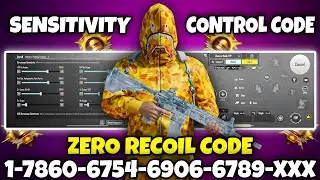 🔥Bgmi sensitivity settings 2025 🥵 | Bgmi best sensitivity settings 😱| Zero recoil sensitivity bgmi.