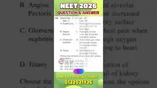 neet 2026 most important questions #neet #neet2026  #neetexam2026  #aiims #neetmotivation