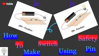 How to make switch using safety pin | Indigenous Projects