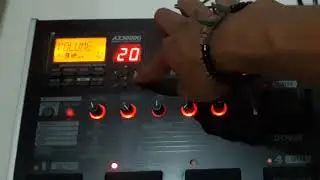 cara setting evek korg ax3000g (distortion&clean)