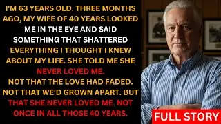 After 40 Years Together, My Wife Said She Never Loved Me... What I Did Next