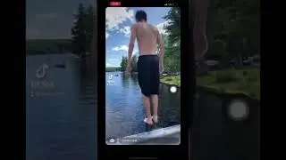 Extreme front flip 180 into the lake!