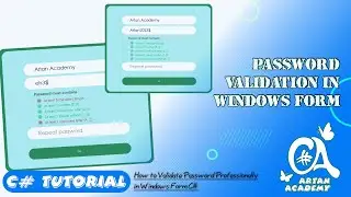 C# Validation in Windows Form Application | TextBox Validation in Windows Form