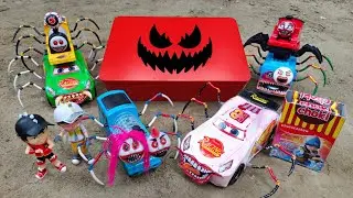 Bermain Kereta Api Hantu Laba-laba, Thomas and Friends, Mobil Laba-laba, Mobil Balap, Boboiboy #22