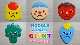 GIANT Noodle & Pals Sad Face Clay Cracking Collection 2 거대 국수와 친구들 슬픈 얼굴 점토 부수기 모음 2