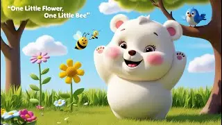 One Little Flower, One Little Bee 🌸 | Cute Kids Song for Learning Numbers | Nursery Rhyme