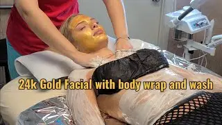 24k gold facial with body wrap and light massage