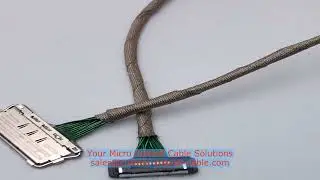 46 awg micro coax cable 2D drawing DXF coax cable 50 ohm micro coax cable supplier mexico wire harne